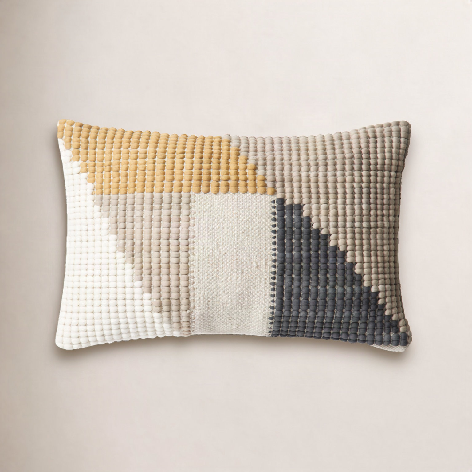 Jazelle 21" x 13" Embroidered Throw Pillow, Down