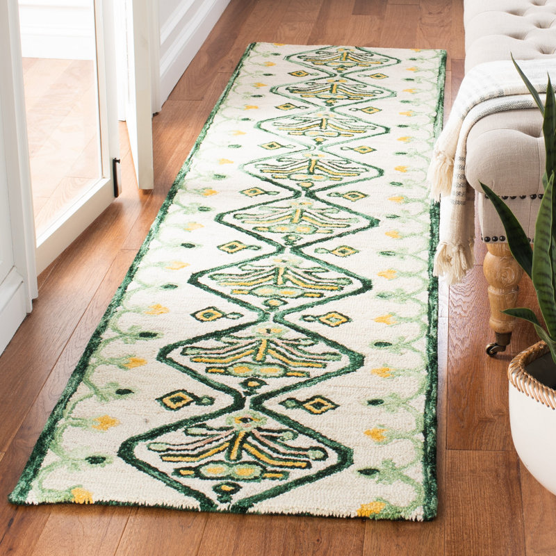 Sundon Hand Tufted Wool Southwestern Rug, Runner 2'3" x 9'
