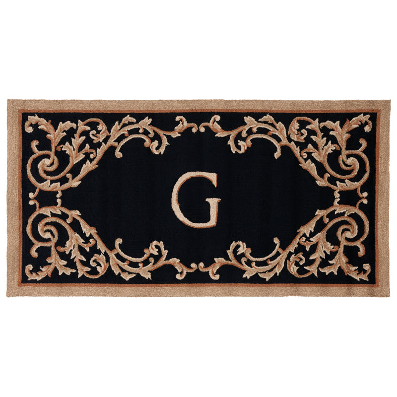 Amoya Personalizable Trellis Outdoor Doormat, 30" W x 48" L, G