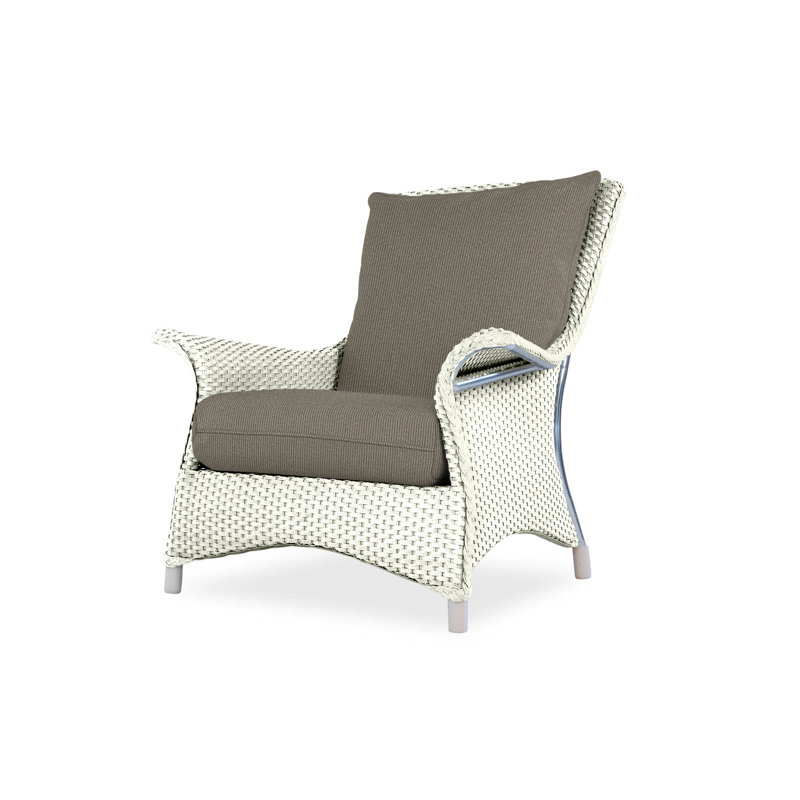 Mandalay Outdoor Lounge Chair, Ivory, Beach Natural