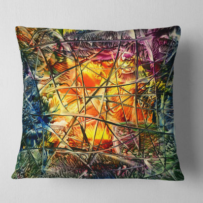 Abstract Throw Pillow
