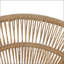 Chaise longue d'extérieur en osier brun pâle avec coussin beige, ensemble de 1-1245498363