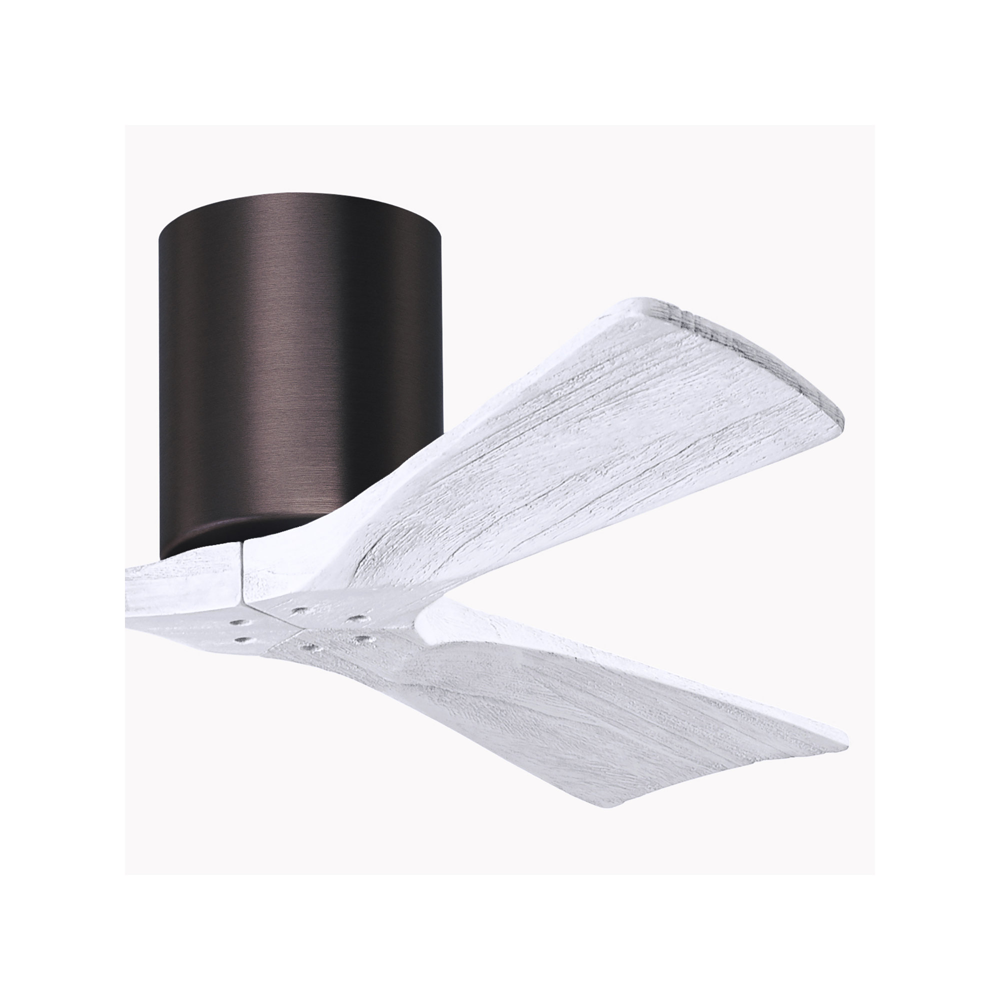 Olivier 3 Blade Ceiling Fan, Matte White, Brushed Bronze, 42"