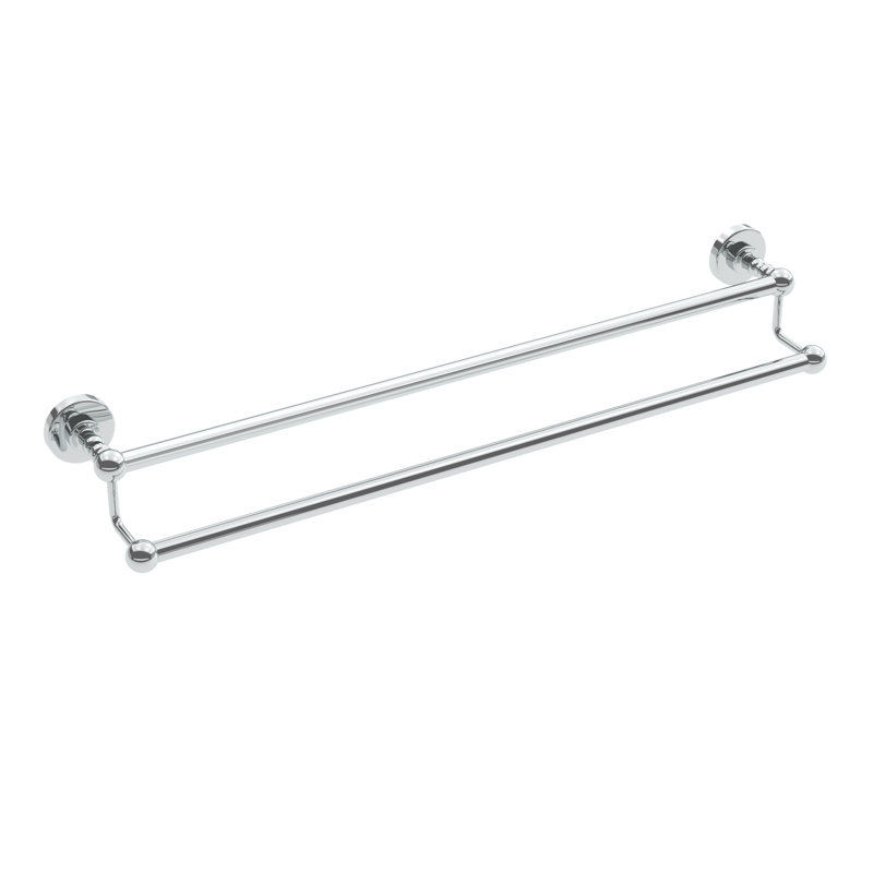 Double barre à serviettes murale 30 po Ember, Chrome