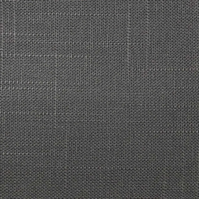 Taie décorative à fermeture à glissière en mélange de lin, Euro, Ardoise