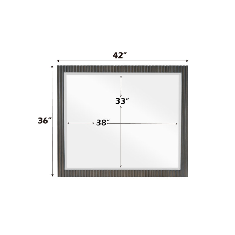 Miroir Clayten au fini espresso (miroir inclus seulement)
