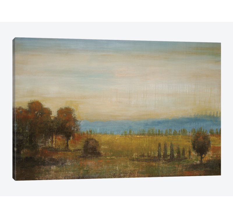 « golden pré », reproduction sur toile, H 8 po x l 12 po x P 0,75 po, Pas de tapis, Toile tendue