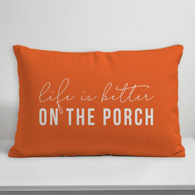 Outdoor Reversible Throw Pillow