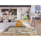 Ahnyah Abstract Machine Woven / Power Loomed Area Rug