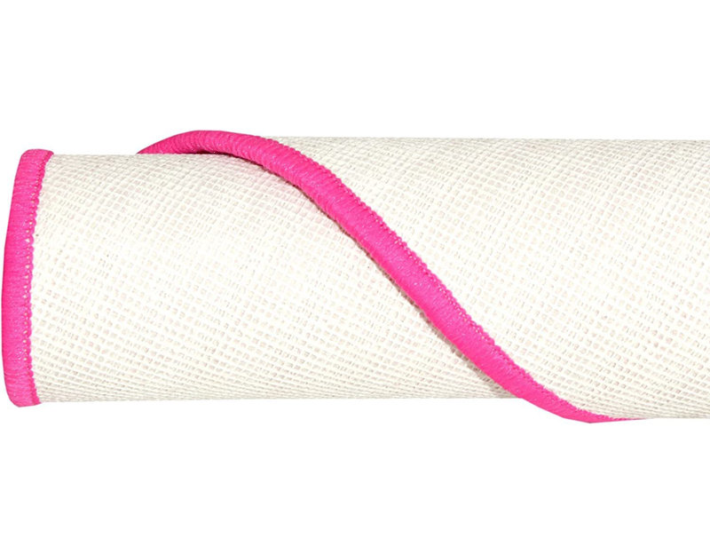 Ensemble de tapis touffetés en nylon rose Gisser, Rectangle 1 pi 5 po x 2 pi 2 po