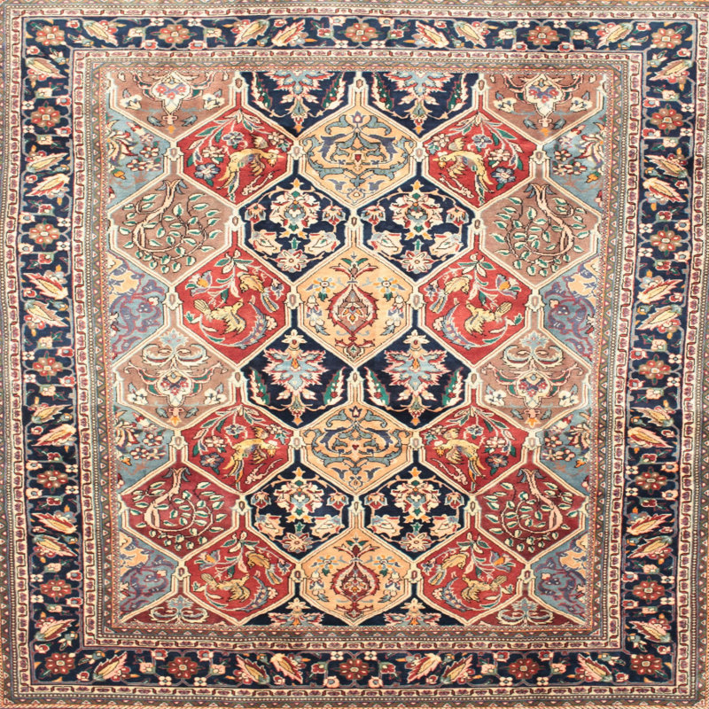 Cebell Oriental Indoor Rug, Square 6'