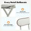 2 chaises hautes avec tabouret pliant-1076091770