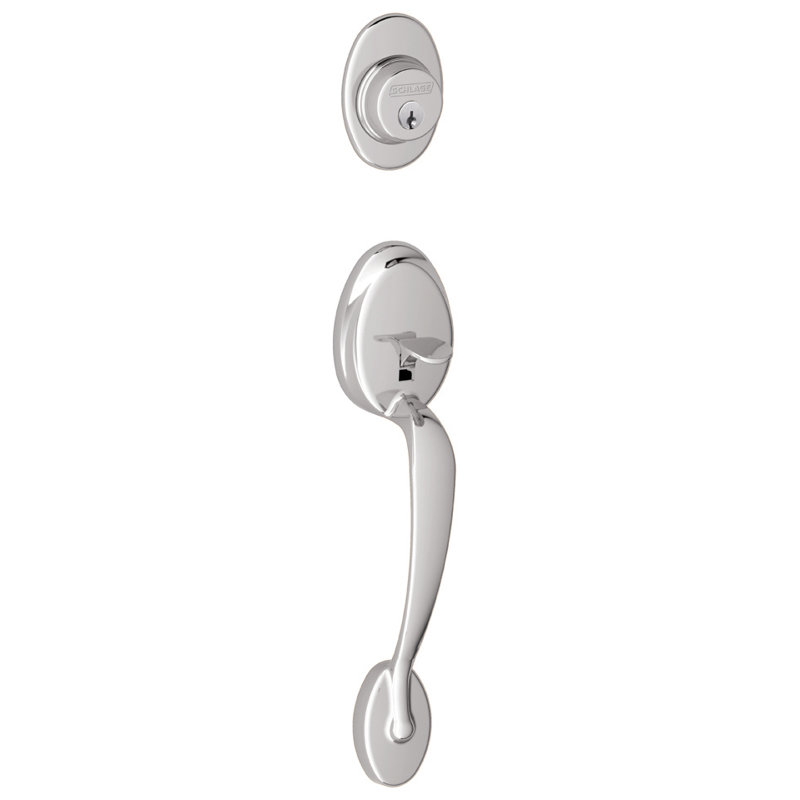 Plymouth Inactive Exterior Dummy Entry Set, Bright Chrome