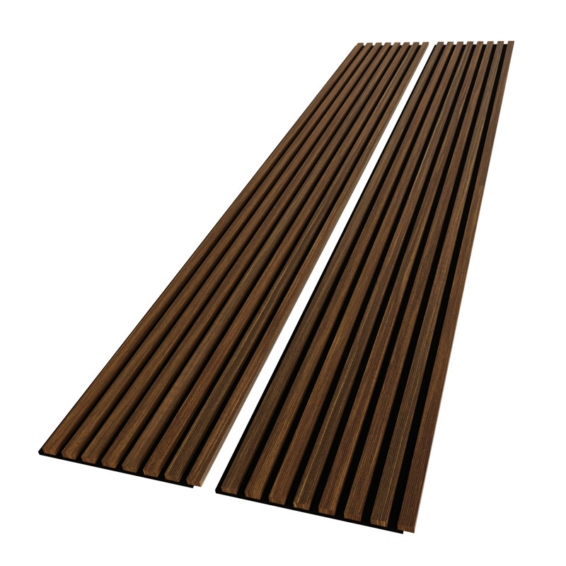 Panneaux muraux en bois acoustique, Gris fumé