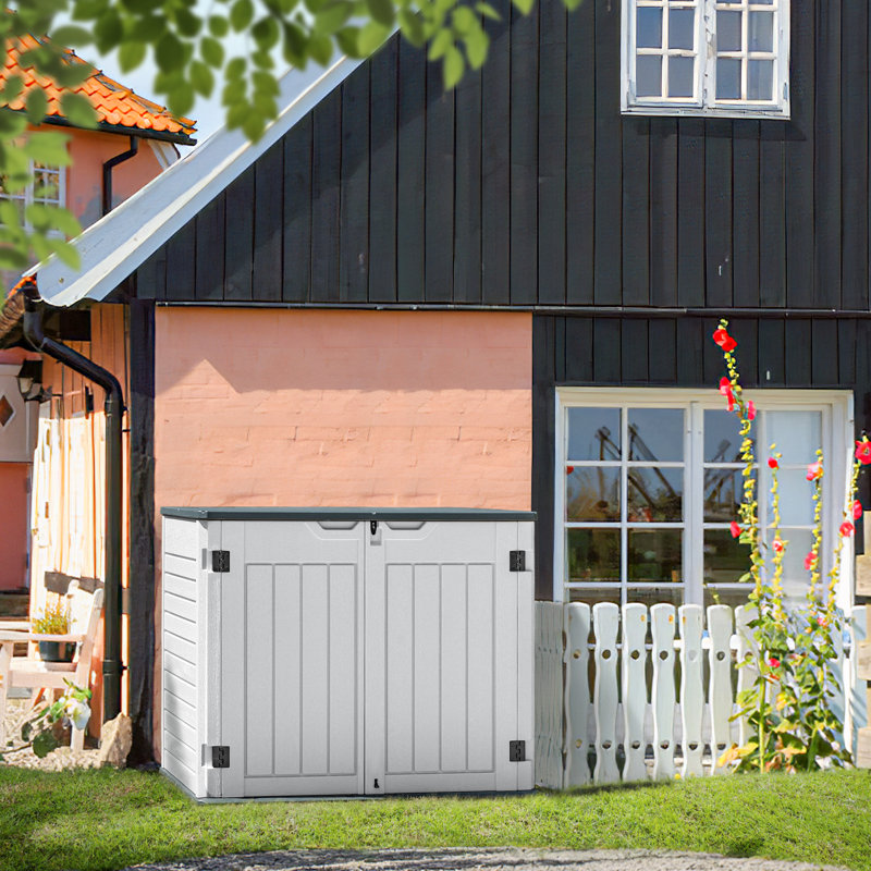4.16 ft. W x 2.37 ft. D Horizontal Storage Shed