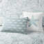 Couette double - Coton blanc avec détails brodés. Garnissage 100 % coton à motif de plage. Comprend la couette, le cache-sommier et les taies d'oreiller.