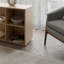 Table d'appoint avec rangement ouvert et 4 tablettes
