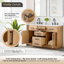 Meuble-lavabo double avec base en bois Gavino-148278213