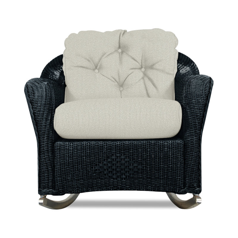 Reflections Outdoor Rocker Chair, Knix Granite, Ebony