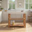 Console en bois et noyer marbré