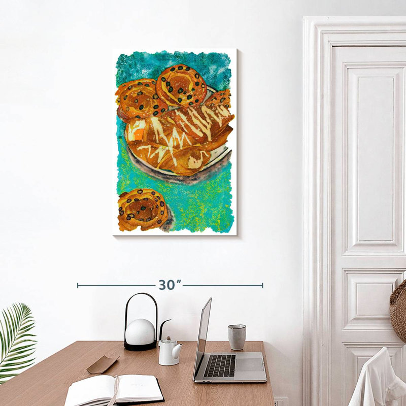 Breakfast Pastries, 30" H x 20" W