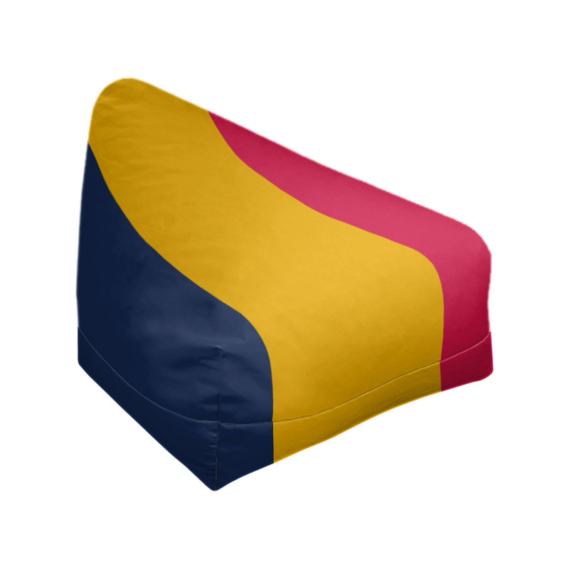Housse de sac de pois standard Atlanta, Bleu marine / doré / rouge écarlate