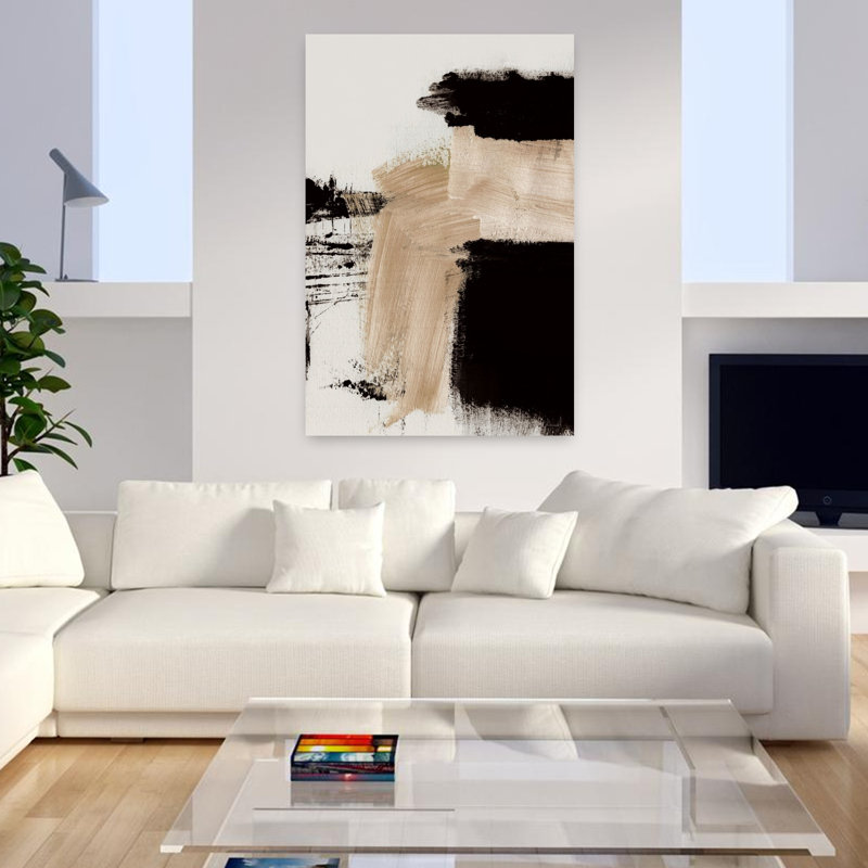 Art contemporain contemporain abstrait, H 48 po x l 32 po
