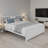 Full Size Mid-Century Pine Solid Wood Platform Bed Frame with Headboard Slat Support-97272524-97272527