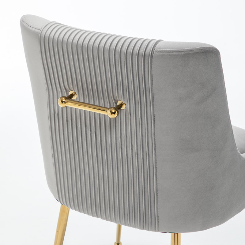 Chaise d'appoint Elian, Gris, 6