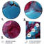 Bleu et mauve sans soudure Marble River II - décoration murale abstraite en métal-655802849