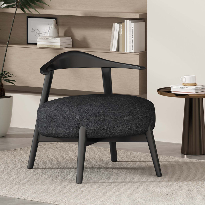 Chaise d'appoint moderne, Noir