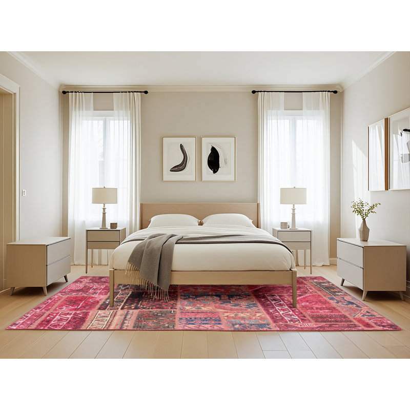 Tapis abstrait moderne et abstrait, Rectangle de 5 pi x 8 pi