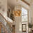 5-light Hand-Woven Rattan Drum Chandelier
