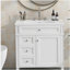 Meuble-lavabo de salle de bain 30 po avec lavabo supérieur, meuble-lavabo moderne avec 2 tiroirs et tiroir basculant, meuble-lavabo simple-1355197575