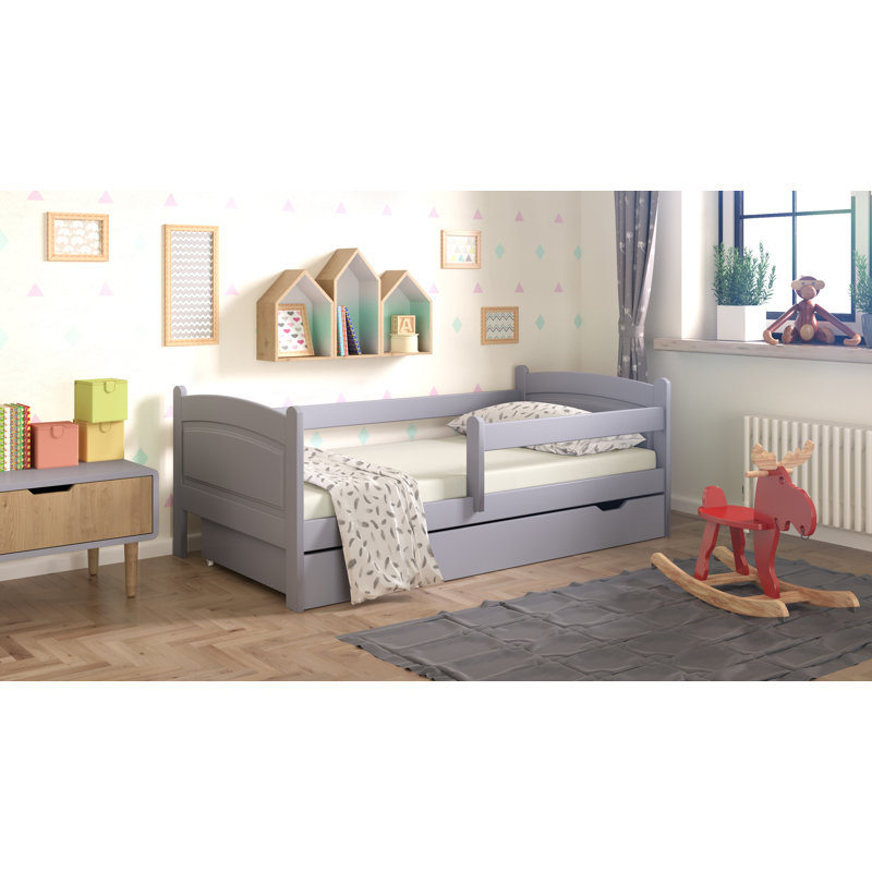 Standard with Storage Included, European Toddler (80 x 160 cm), Grey