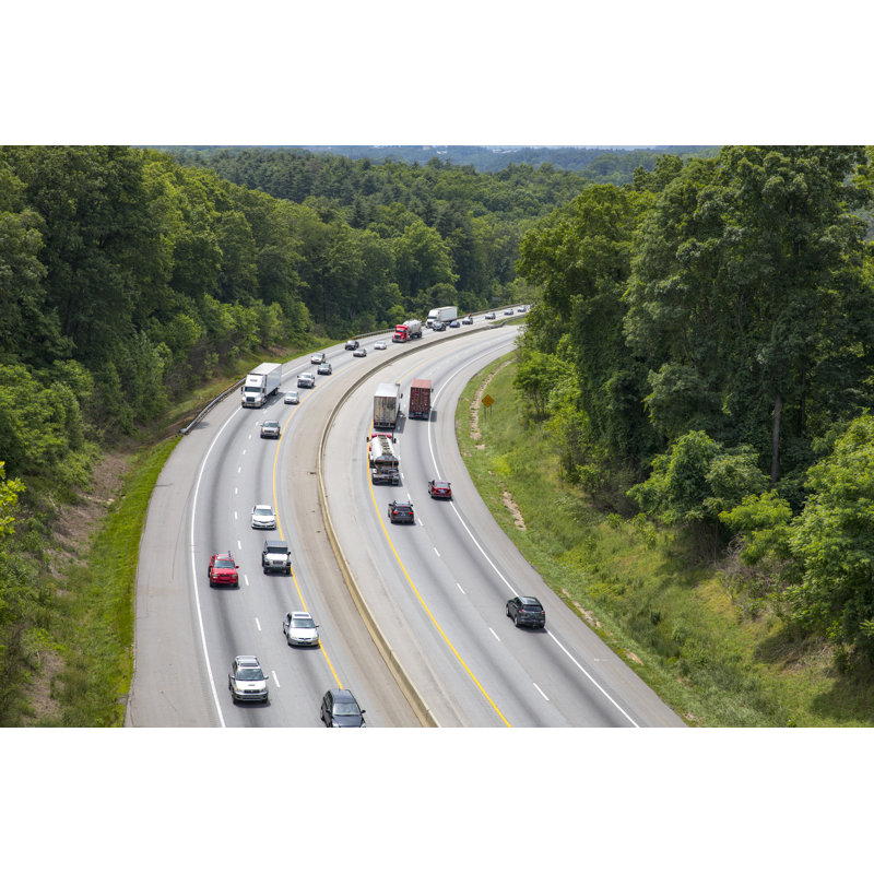 Interstate Highway by Milepost430Media - Wrapped Canvas Print, 30cm H x 46cm W