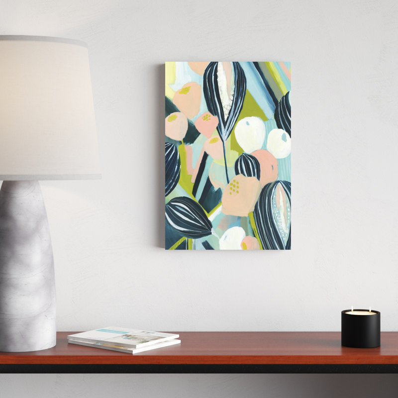 «Glow Garden II», peinture sur toile, H 18 po x l 12 po