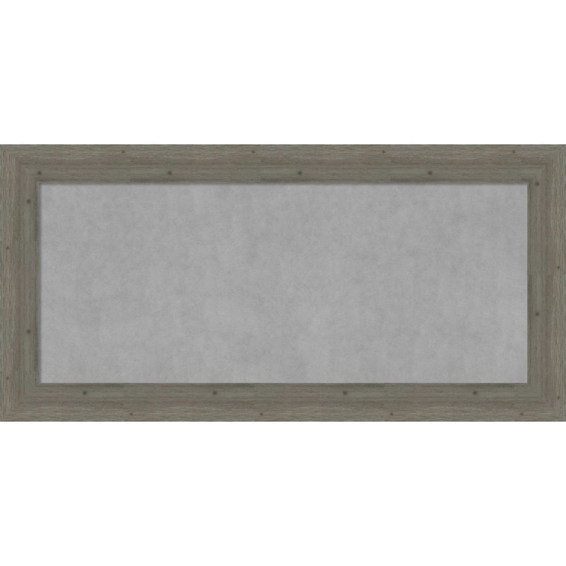 Tableau d'affichage mural magnétique Keyla, Gris vieilli, 27" H x 55" W