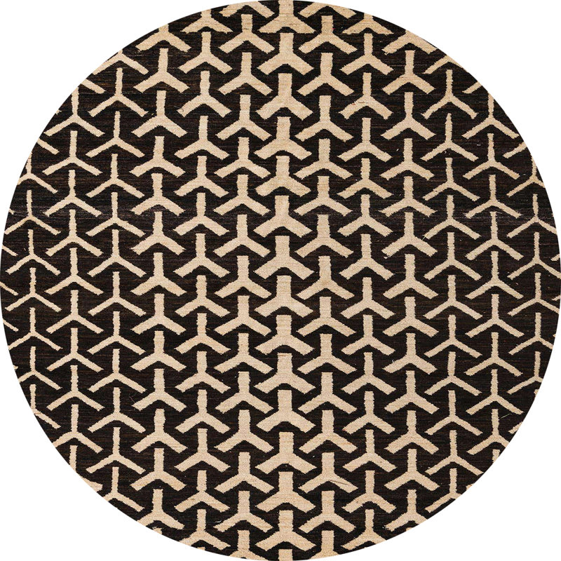 Dianela Abstract Indoor Rug, Round 6'
