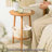Nordic Minimalist Small Apartment Coffee Table, Balcony, Round Living Room, Double-layer Side Table, Homestay, Small Round Table By The Bedside