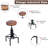 Dicle Swivel Adjustable Height Counter Stool with Metal Frame-1818652456-1871088571