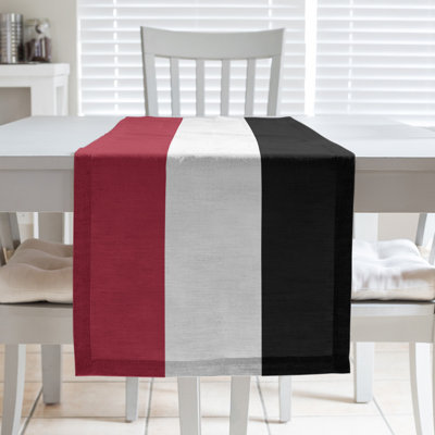 Atlanta Throwback Football Stripes Table Runner