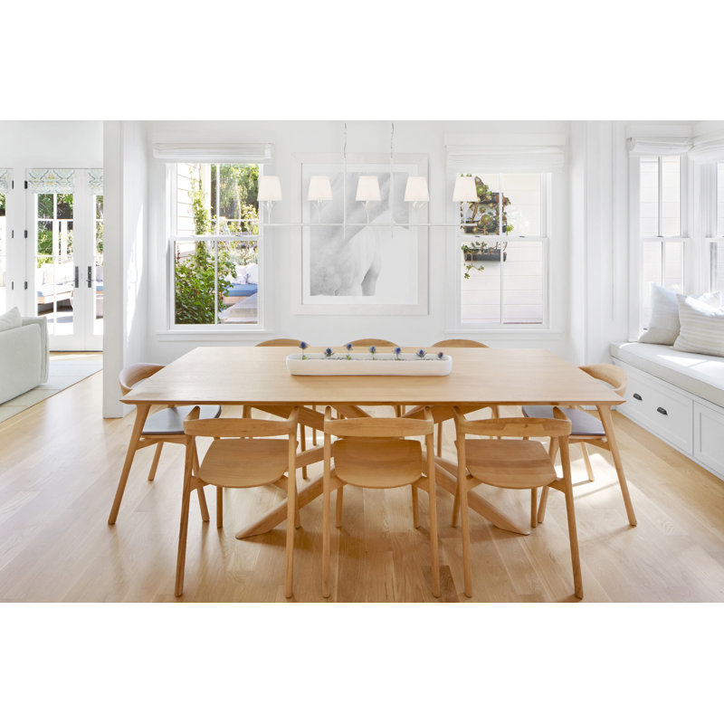 5 - Light Dimmable Kitchen Island Geometric Chandelier, Matte White