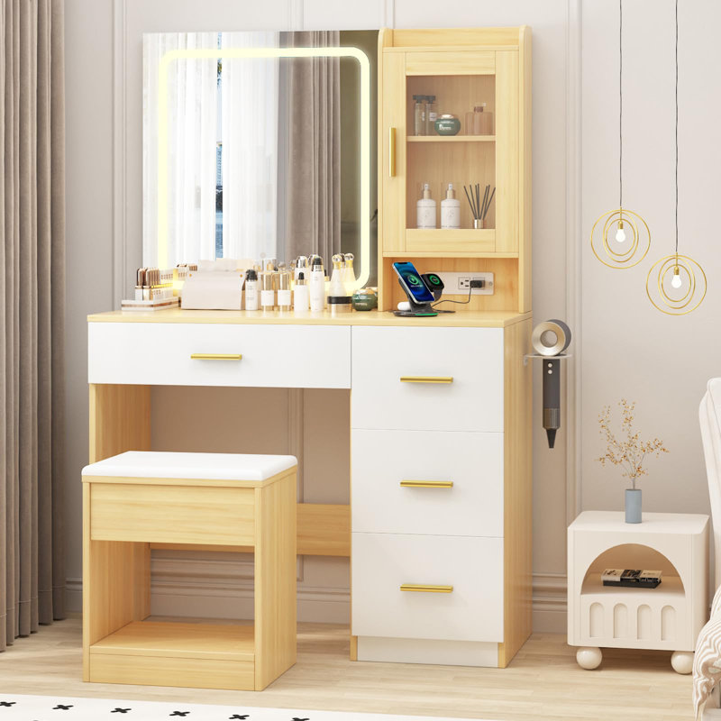 Meuble-lavabo Modern, Beige
