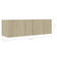 Meuble télé 4 pièces Meuble télé Console en bois d'ingénierie-1997610317