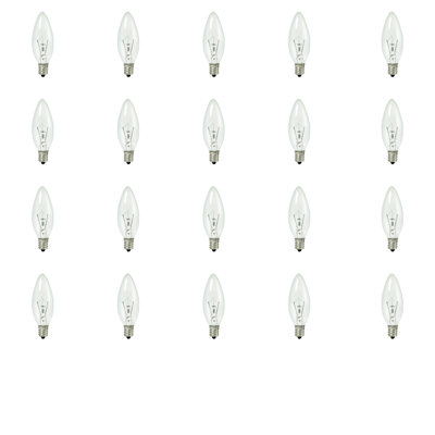 25 W B8 E12/Candelabra Dimmable 2700 K Xenon/Krypton Bulb