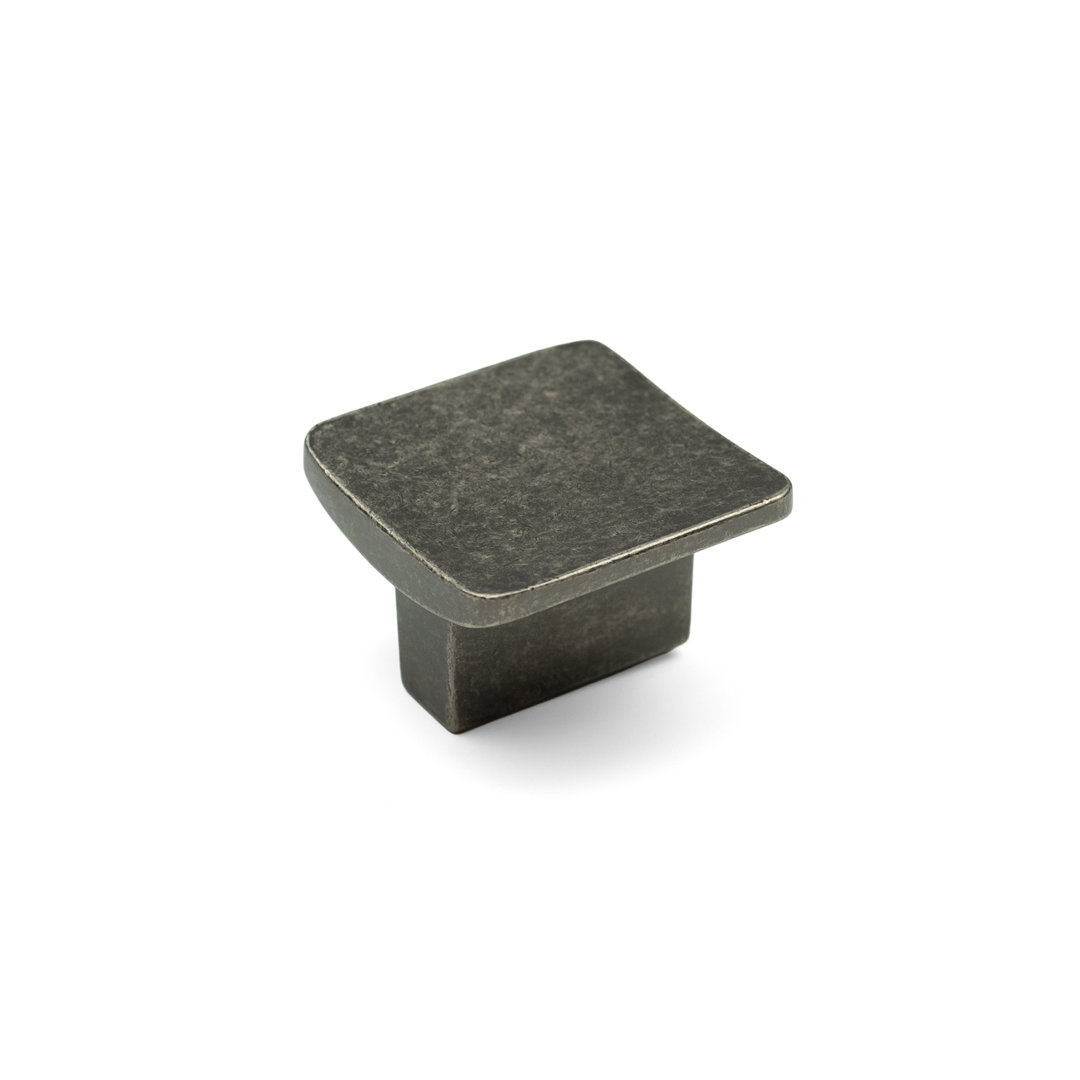 Antique Pewter Square Knob Pull Kitchen Cupboard Drawer Furniture DIY - Image 2
