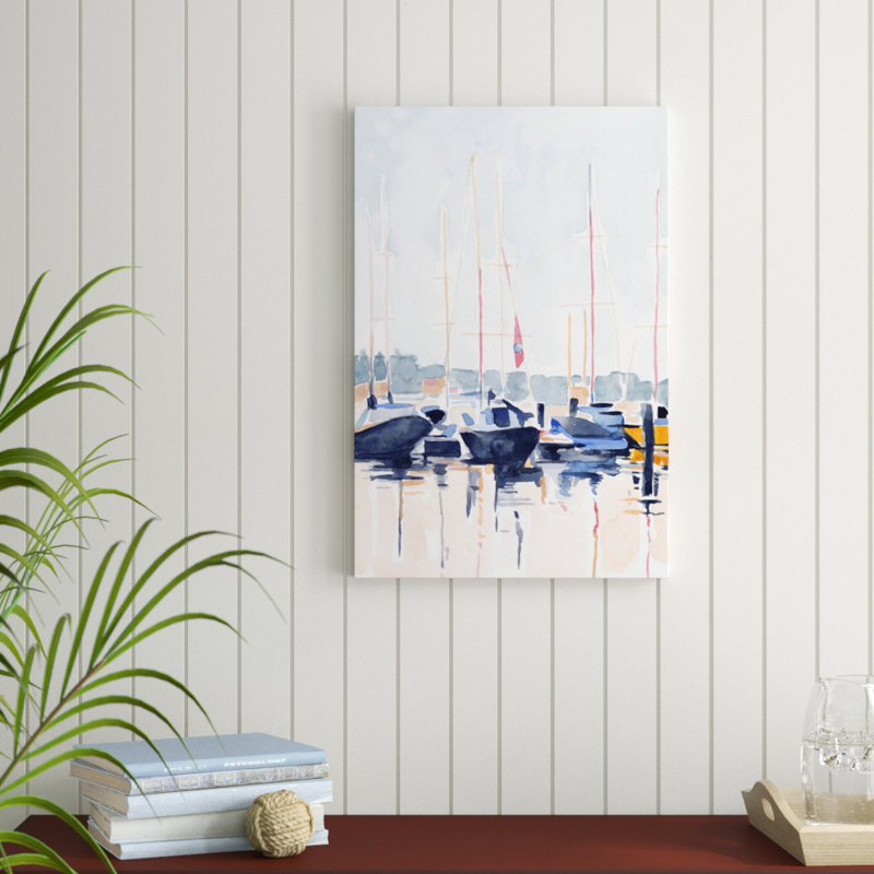 Boat Club II by Emma Scarvey - Painting Print, 76cm H x 51cm W, Wrapped Canvas