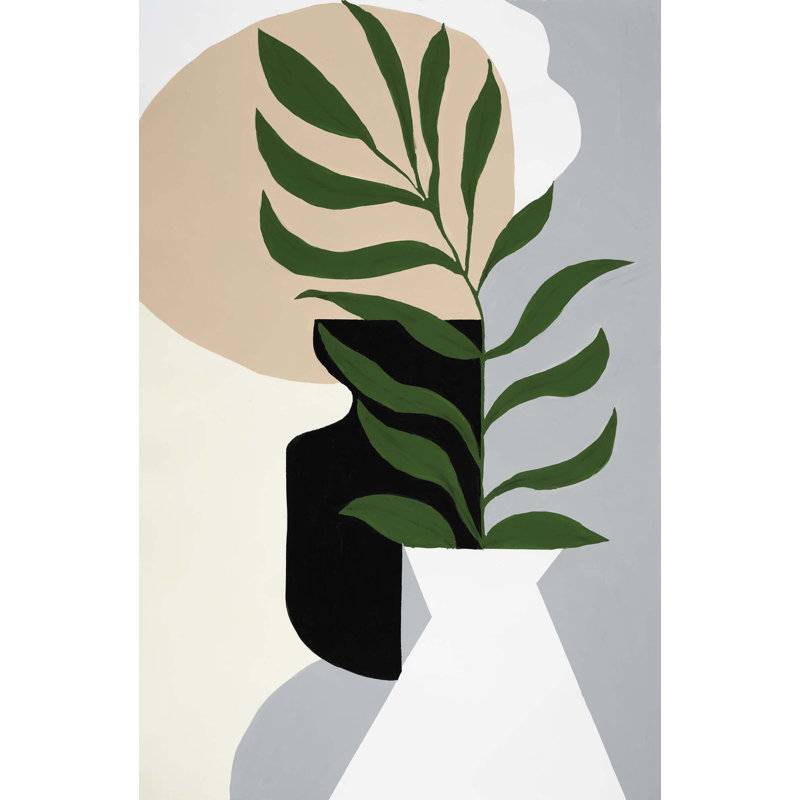 Modern Botanical 6 Print, 60" H x 39" W x 2" D