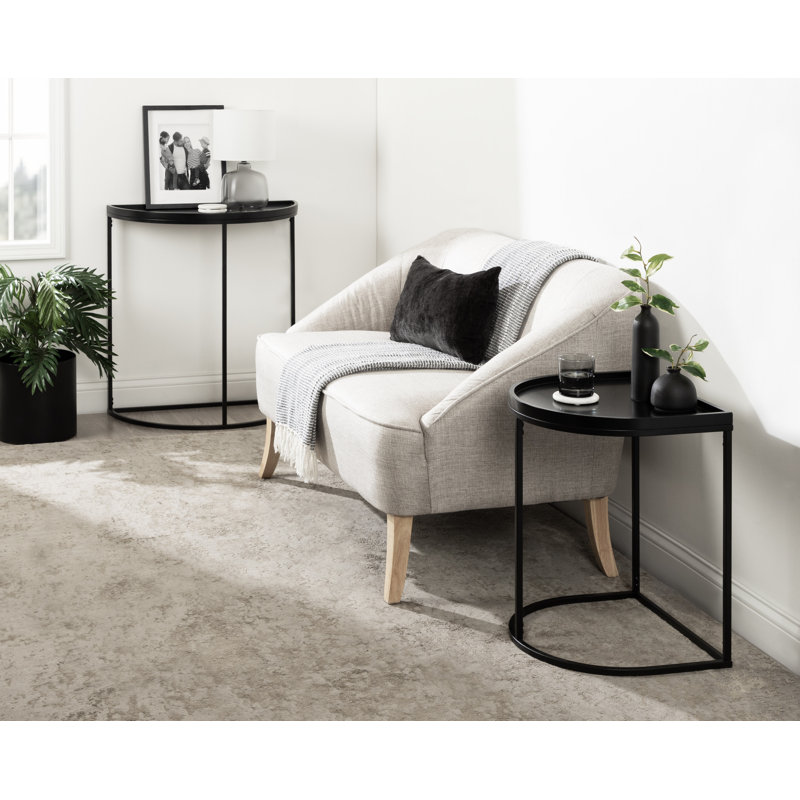 Carnelian 28'' Console Table, Black, Black